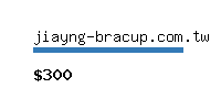 jiayng-bracup.com.tw Website value calculator