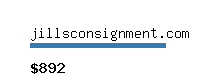 jillsconsignment.com Website value calculator