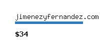 jimenezyfernandez.com Website value calculator