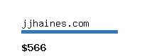 jjhaines.com Website value calculator