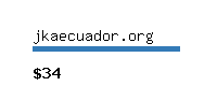 jkaecuador.org Website value calculator