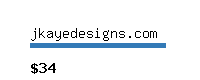 jkayedesigns.com Website value calculator