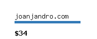 joanjandro.com Website value calculator