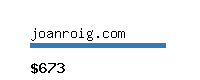 joanroig.com Website value calculator