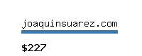 joaquinsuarez.com Website value calculator