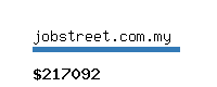 jobstreet.com.my Website value calculator