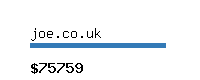 joe.co.uk Website value calculator