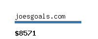 joesgoals.com Website value calculator