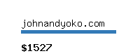 johnandyoko.com Website value calculator