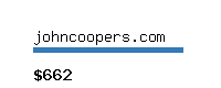 johncoopers.com Website value calculator