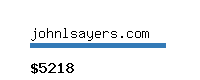 johnlsayers.com Website value calculator