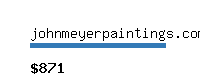 johnmeyerpaintings.com Website value calculator