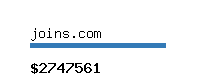 joins.com Website value calculator