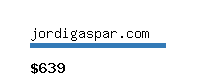 jordigaspar.com Website value calculator