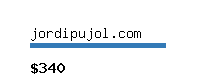 jordipujol.com Website value calculator