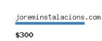 joreminstalacions.com Website value calculator