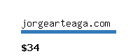 jorgearteaga.com Website value calculator