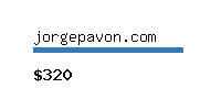 jorgepavon.com Website value calculator