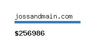 jossandmain.com Website value calculator