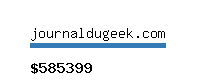 journaldugeek.com Website value calculator