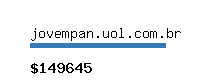 jovempan.uol.com.br Website value calculator