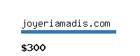 joyeriamadis.com Website value calculator
