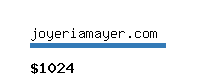 joyeriamayer.com Website value calculator