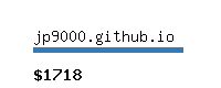 jp9000.github.io Website value calculator