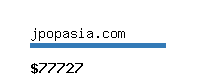 jpopasia.com Website value calculator