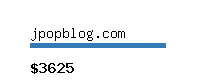 jpopblog.com Website value calculator