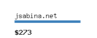 jsabina.net Website value calculator