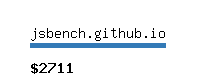 jsbench.github.io Website value calculator