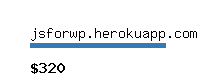 jsforwp.herokuapp.com Website value calculator