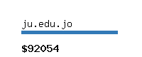 ju.edu.jo Website value calculator