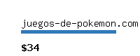 juegos-de-pokemon.com Website value calculator