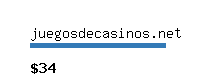 juegosdecasinos.net Website value calculator