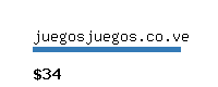 juegosjuegos.co.ve Website value calculator