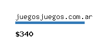 juegosjuegos.com.ar Website value calculator