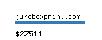 jukeboxprint.com Website value calculator