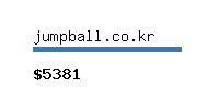 jumpball.co.kr Website value calculator