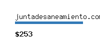 juntadesaneamiento.com Website value calculator
