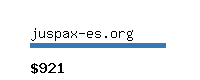 juspax-es.org Website value calculator