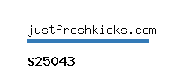 justfreshkicks.com Website value calculator