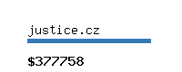 justice.cz Website value calculator