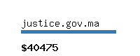 justice.gov.ma Website value calculator