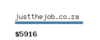 justthejob.co.za Website value calculator