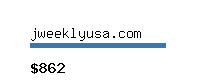 jweeklyusa.com Website value calculator