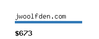 jwoolfden.com Website value calculator