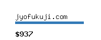 jyofukuji.com Website value calculator