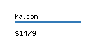 ka.com Website value calculator